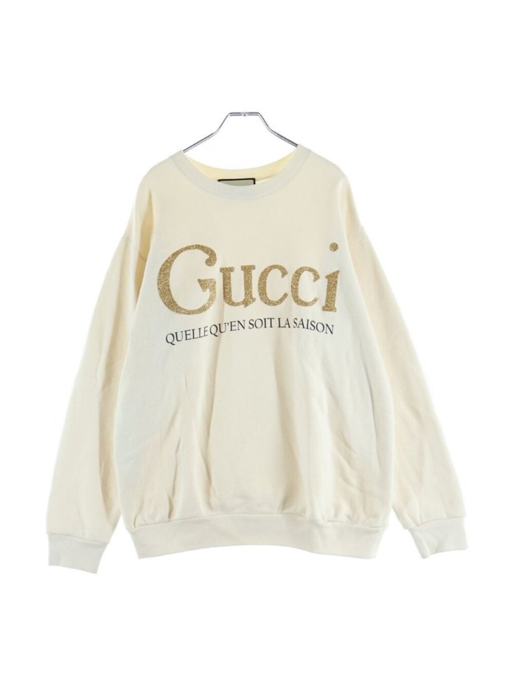 Gucci Quelle Qu'en Soit la Saison Sweatshirt Logo Print Long Sleeve Sweatshirt